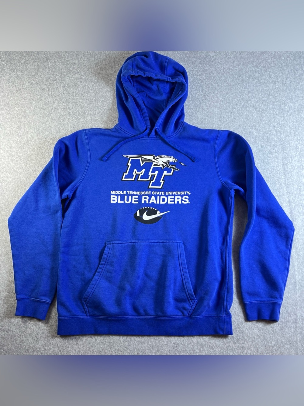 Nike Middle Tennessee State University Blue Raiders football Hoodie men’s medium